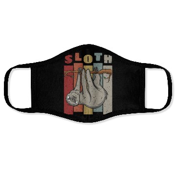 Discover Sloth Retro Face Masks