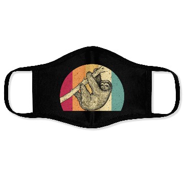 Discover Sloth Vintage Face Masks