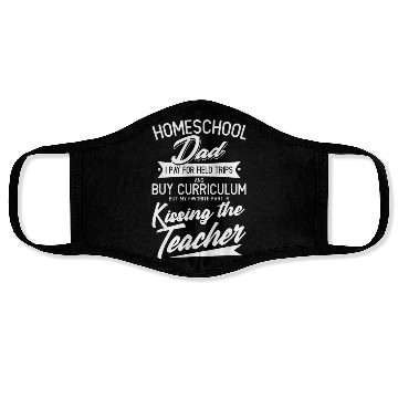 Discover Home School Dad Teacher Face Masks