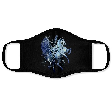 Discover Pegasus Lightning Unicorn Children Horse Face Masks