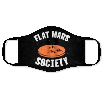 Discover Flat Mars Society Face Masks