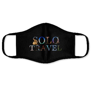 Discover in love with solo travel, in all seasons Face Masks