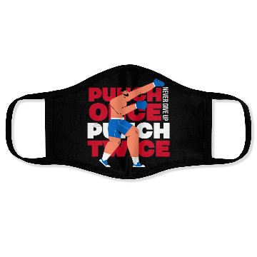 Discover Never give up. Face Masks