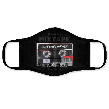 Discover Old School Hip Hop cassette Face Masks