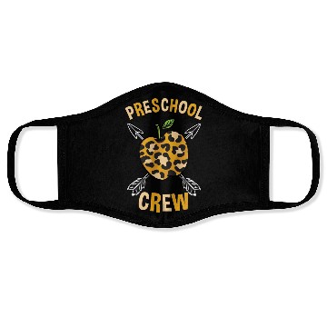 Discover Preschool Back To School Crew Leopard Print Face Masks