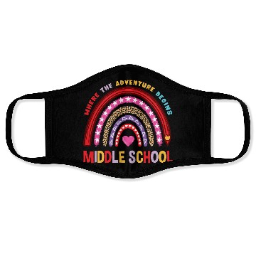 Discover Middle School Where The Adventure Begins Face Masks
