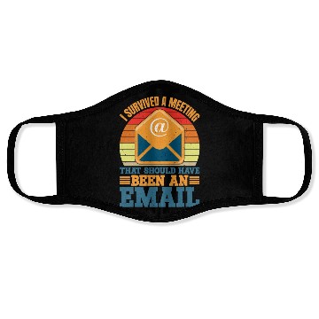 Discover I Survived Another Meeting 10 Face Masks