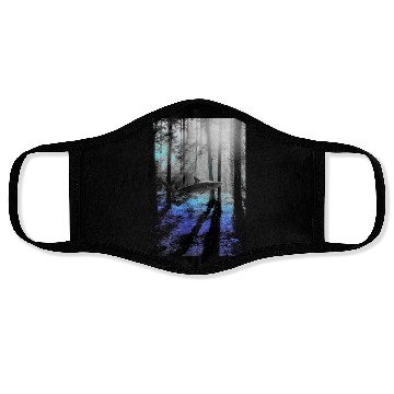 Discover Deep Forest Shark Face Masks
