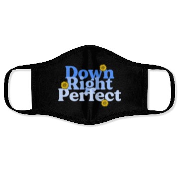 Discover Down Right Perfect Sunflower World Down Syndrome Face Masks