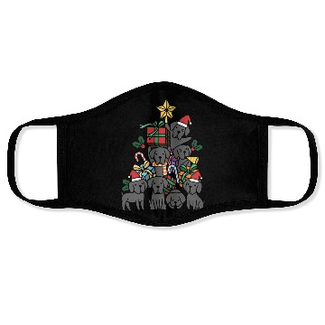 Discover Great Dane Christmas Tree Face Masks