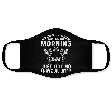Discover Brazilian Jiu Jitsu Sarcastic Quote MMA BJJ Face Masks