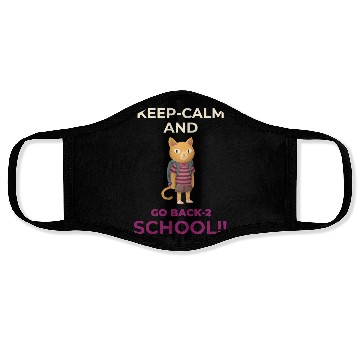 Discover Keep Calm and Go Back 2 School - CrazeTees Face Masks