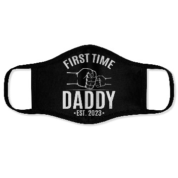 Discover First Time Daddy Est. 2023 Daddy To Be Paternity Face Masks