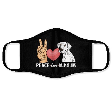 Discover Cute Dalmatian Dog Lover Face Masks