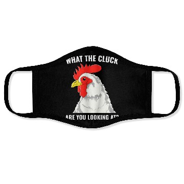 Discover Chicken Farmer Funny Backyard Chicken Farmer Face Masks