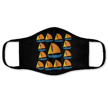 Discover Sailboat boats stars ocean Face Masks