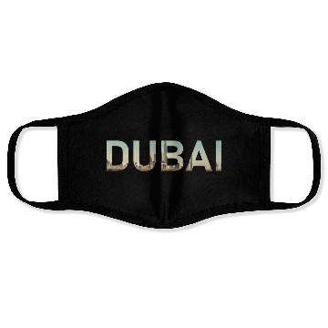Discover Dubai Desert Skyline United Arab Emirates UAE Face Masks