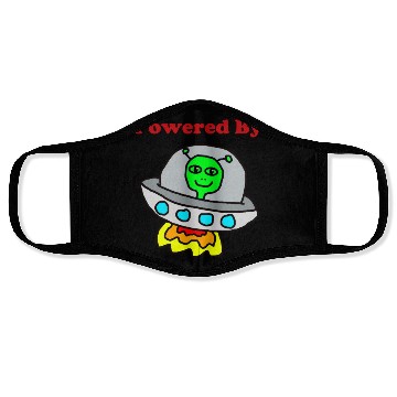 Discover Powered By Aliens Face Masks