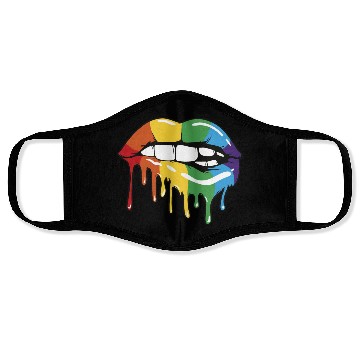 Discover Rainbow lips Face Masks
