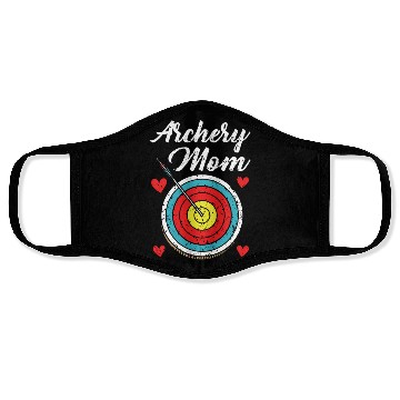 Discover Archery Mom Bow Arrow Bowman Mother Target Archer Face Masks