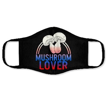 Discover Fungi Face Masks, The Mushroom Lover Face Masks, Funny
