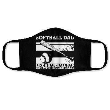 Discover Softball Dad Face Masks