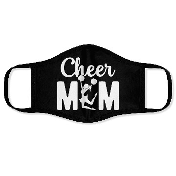 Discover Womens Cheer Mom Gymnastics Cheerleading Mom Squad Face Masks