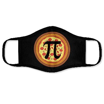 Discover Pizza Pi Day Pizza Eater Italian Mathematician Face Masks