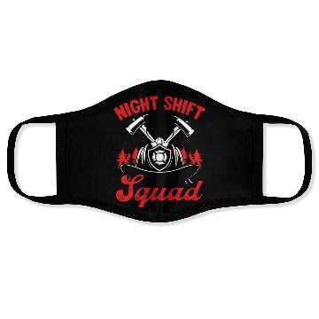 Discover Night Shift Squad Firefighter Fire Mask Fire Hose Face Masks