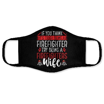 Discover Night Shift Firefighter Wife Women Firefighter Face Masks