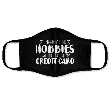 Discover Need Find Hobbies That Don't Include Credit Card 3 Face Masks
