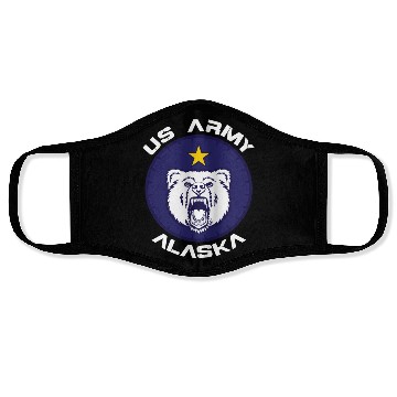 Discover Us Army Alaska Polar Bear Patch Face Masks