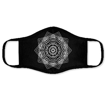 Discover Geometric Square Quadrilateral Mandala Shape Face Masks