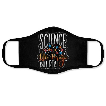 Discover Chemistry Science Physics Research Nerd Humor Face Masks