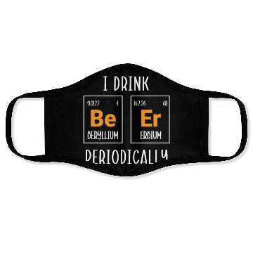 Discover Chemistry Science Physics Research Nerd Humor Face Masks