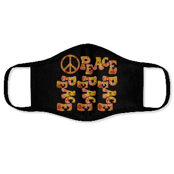 Discover Psychedelic groovy Peace Face Masks