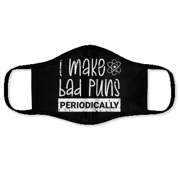 Discover Chemistry Science Physics Research Nerd Face Masks