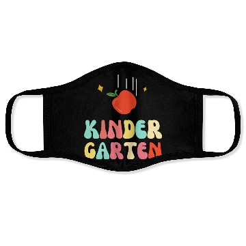 Discover Groovy Hello Kindergarten Vibes Retro Face Masks