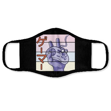Discover Japanese Play Video Game Lover Arcade Gamer Gaming Face Masks