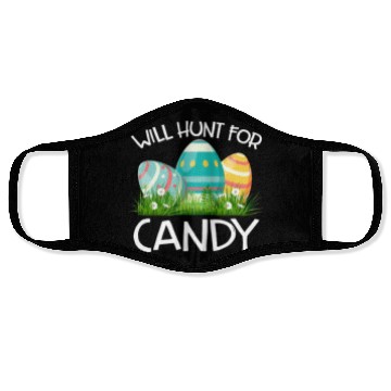 Discover Will Hunt For Candy Funny Easter Gift Face Masks