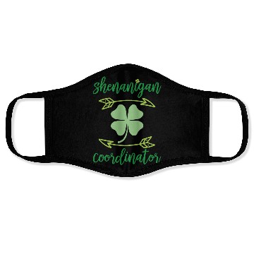 Discover Shenanigans Coordinator Funny Teacher St Patrick s Face Masks