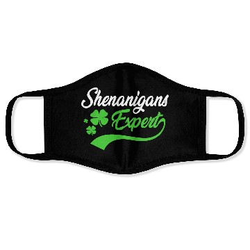 Discover Shenanigans Expert Funny St Patrick Day Face Masks