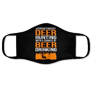 Discover Deer Hunter And Beer Weekend Forecast Hunting Face Masks