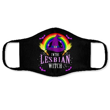 Discover I m The Lesbian Witch For Halloween New Face Masks