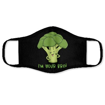 Discover I m Your Bro for Broccoli Lover Face Masks