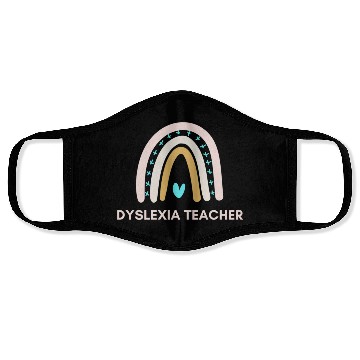 Discover Dyslexia Teacher Face Masks
