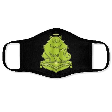 Discover Green Buddha Cat Face Masks