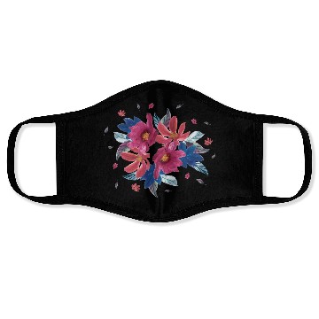 Discover Summer wild flowers mix Face Masks