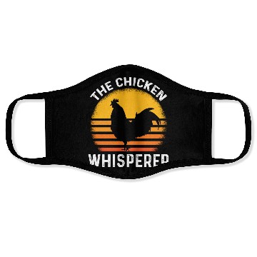 Discover The Chicken Whisperer Funny Chicken Lover Farming Face Masks