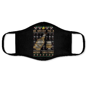 Discover We Whiskey You A Merry Christmas Face Masks